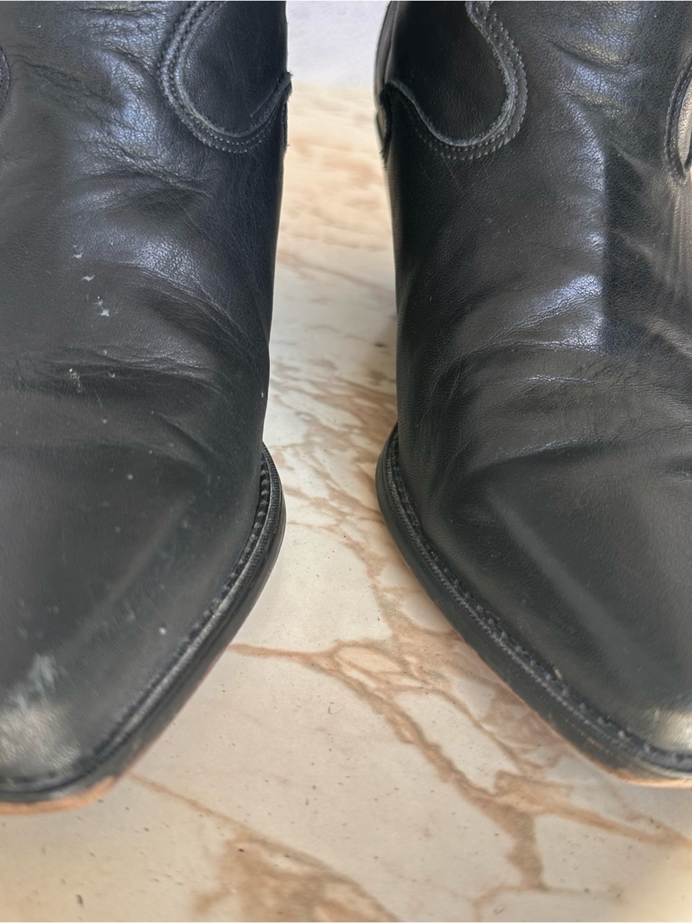Vintage Code West Leather Western Boots Embroidered Dreamcatcher Feather 6.5 - Picture 10 of 10